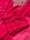 Pure Dola Silk Handwork Suit Elegant Craftsmanship, Effortless Festive Style