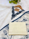 Pure Cotton Semi-Stitched Hand Work Kurti Set – Elegant Customizable Ethnic Wear