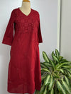 Pure Cotton Embroidered Kurti Set – Elegant Daily & Festive Wear