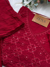 Pure Cotton Embroidered Kurti Set – Elegant Daily & Festive Wear