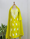 READY TO WEAR CHIKANKARI KURTI SET – A Timeless Blend of Elegance & Tradition ✨