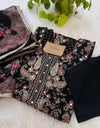 Grace & Gleam – READY TO WEAR CREPE MIRROR WORK KURTI SET ✨