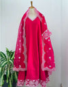Graceful Charm – READY TO WEAR MUL COTTON KURTI SET WITH ORGANZA DUPATTA ✨