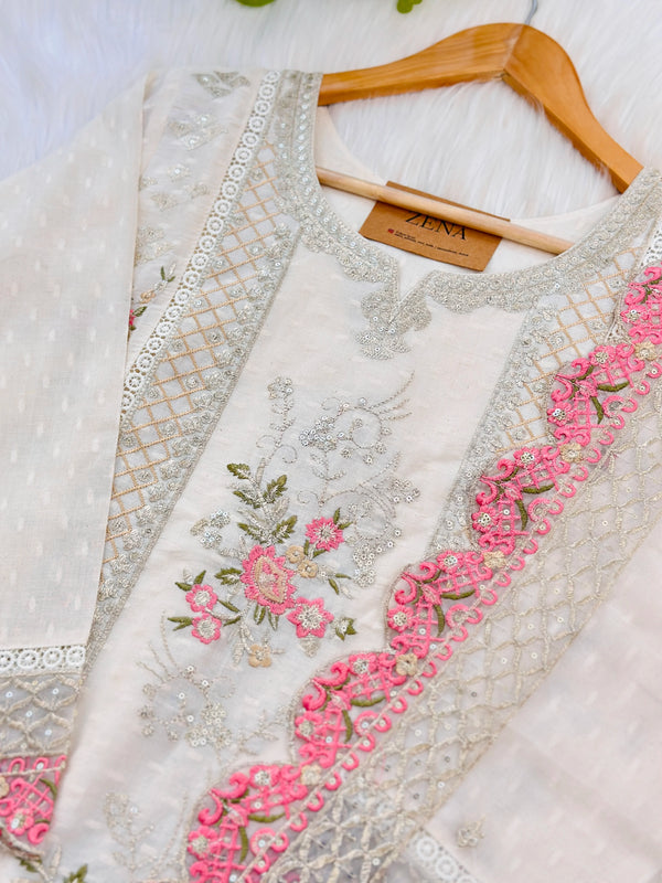 Cotton Embroidered Kurti Set – Ready-to-Wear Comfort with Ethnic Charm