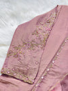 Pure Tissue Silk Hand Work Kurti Set – Luxurious Ready-to-Wear Ethnic Ensemble