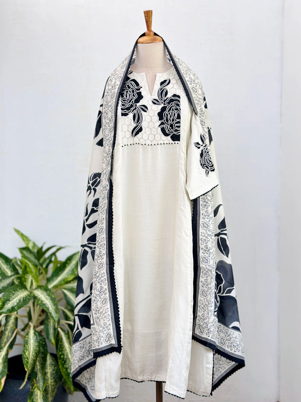 Premium Mul Chanderi Kurti Set – Elegant Ethnic Wear for Special Occasions