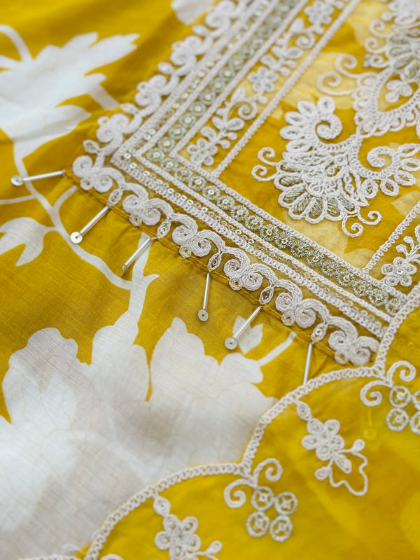 Muslin Semi-Stitched Kurti Set
