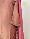 Tissue Silk Ready-to-Wear Suit with Real Mirror Work & Organza Dupatta - Radiant Elegance 🌟