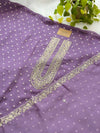 Unstitched Shimmer Silk Party Wear Suit – Elegant Festive Fabric Set