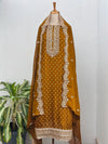 Unstitched Shimmer Silk Party Wear Suit – Designer Fabric Set for Festive Looks