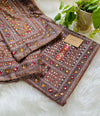 Crepe Silk Unstitched Suit with Mirror Work – Elegant & Affordable Partywear