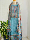 Crepe Silk Unstitched Suit with Mirror Work – Elegant & Affordable Partywear