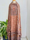 Crepe Silk Unstitched Suit with Mirror Work – Elegant & Affordable Partywear