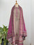 Pure Muslin Unstitched Suit with Handwork Details