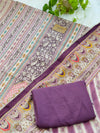 Unstitched Muslin Party Wear Suit – Soft & Stylish Fabric Set for Custom Ethnic Looks