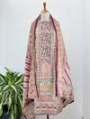 Unstitched Muslin Party Wear Suit – Soft & Stylish Fabric Set for Custom Ethnic Looks