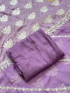 Unstitched Tissue Silk Party Wear Suit