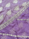 Unstitched Tissue Silk Party Wear Suit