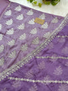 Unstitched Tissue Silk Party Wear Suit