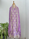 Unstitched Tissue Silk Party Wear Suit
