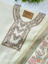 Viscose Organza Unstitched Partywear Suit with Dupatta – Elegant Festive Set