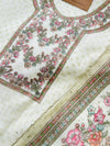 Viscose Organza Unstitched Partywear Suit with Dupatta – Elegant Festive Set