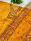 Viscose Organza Unstitched Partywear Suit with Dupatta – Elegant Festive Set