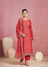 Unstitched Pure Muslin Digital Print Suit with Aari & Jarkan Diamond Work – Luxe Ethnic Fabric Set