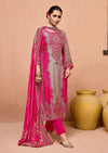 Unstitched Pure Muslin Kurti Set with Hand Work – Elegant Fabric Set for Custom Stitching