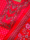 Viscose Organza Unstitched Partywear Suit with Dupatta – Elegant Festive Set