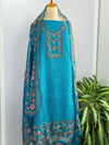 Viscose Organza Unstitched Partywear Suit with Dupatta – Elegant Festive Set