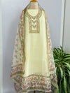 Viscose Organza Unstitched Partywear Suit with Dupatta – Elegant Festive Set