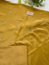 Unstitched Tissue Silk Hand Work Suit – Party Wear Fabric Set