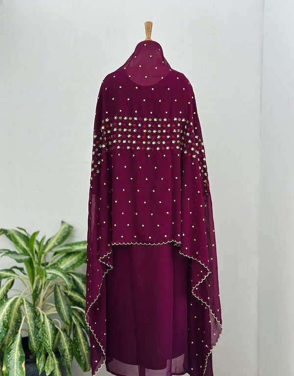 Georgette Ready-to-Wear Handwork Kurti Set ✨