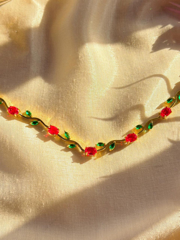 Anti-Tarnish Stainless Steel Tulip Necklace