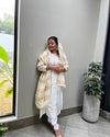 Mul Chanderi Handwork Kurti Set- Ready to Wear