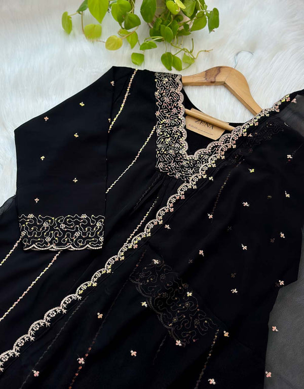 Georgette Anarkali Kurti Set – Timeless Elegance 🌟