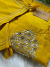 Pure Mul Chanderi Hand-Embroidered A-Line Kurti Set