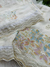 Unstitched Organza Hand-Work Partywear Suit