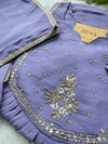 Mul Chanderi Hand Detailed Anarkali Kurti Set – Elegant Ethnic Wear