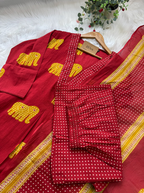 Pure Cotton Kurti Set – Everyday Comfort & Style 🌿