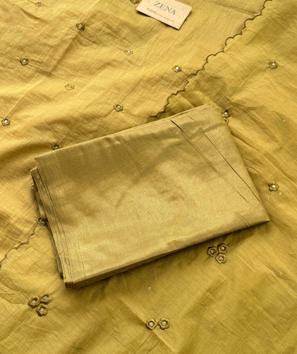 Premium Mul Chanderi Embroidered Unstitched Suit – Redefining Ethnic Elegance