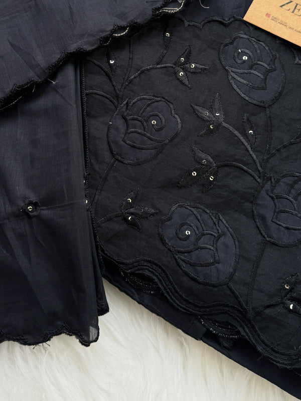 Premium Mul Chanderi Embroidered Unstitched Suit – Redefining Ethnic Elegance