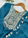 ✨ Mul Chanderi Embroidered Party Wear Kurti Set ✨