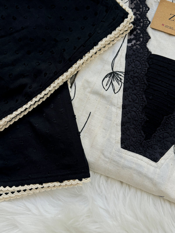 ✨ Pure Cotton Anarkali Set ✨