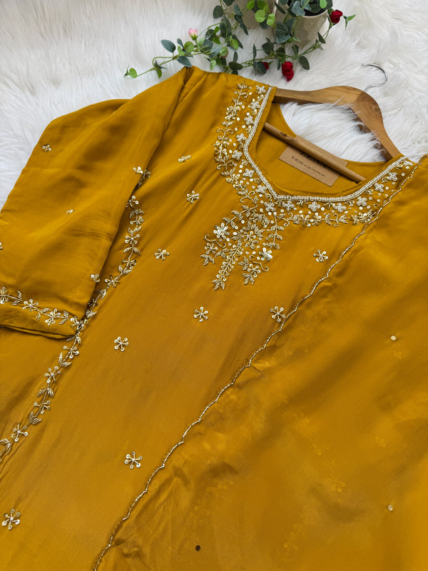 ✨ Premium Pure Silk Handwork Party Wear Suit ✨