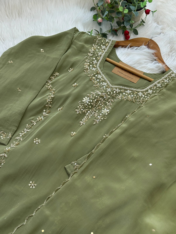 ✨ Premium Pure Silk Handwork Party Wear Suit ✨