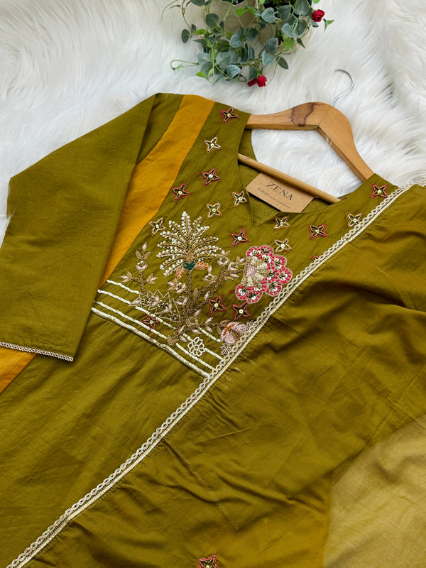 ✨ Mul Chanderi Handwork Party Wear Suit ✨