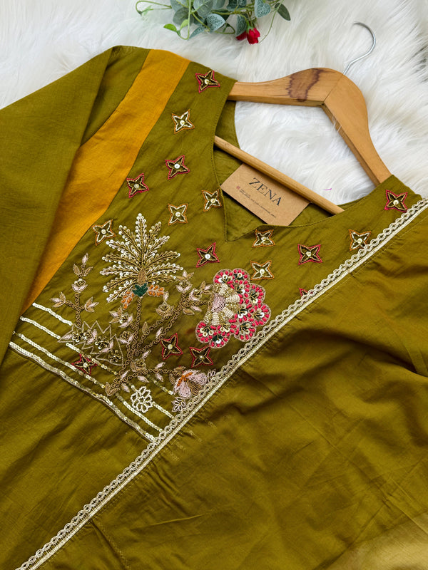 ✨ Mul Chanderi Handwork Party Wear Suit ✨