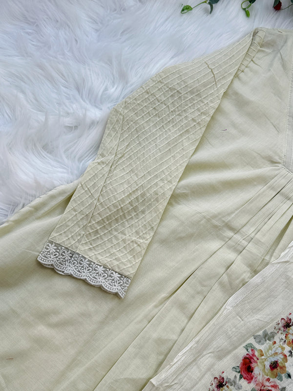✨ Mul Cotton Embroidered Kurti Set ✨
